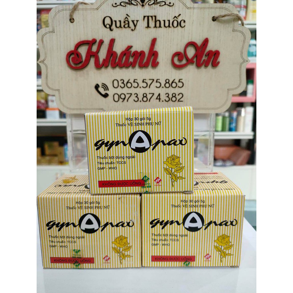 GynApaw gói vệ sinh phụ nữ hoa hồng hộp 30 gói