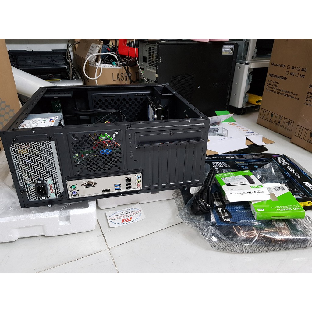 Bộ máy vi tính để bàn Desktop Intel Pentium G54204GB240Gb SSDH310 HDMI bảo hành chính hãng 03 năm