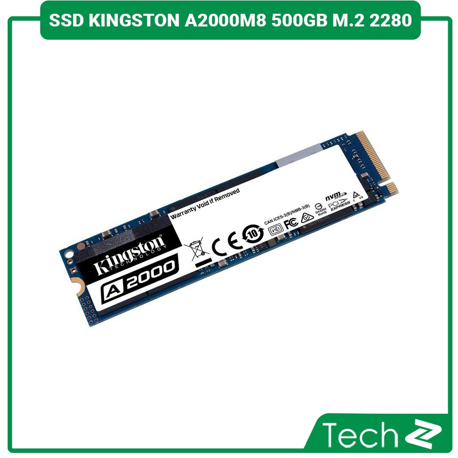 Ổ cứng SSD Kingston A2000M8 500GB M.2 2280 PCIe NVMe Gen 3x4 (Đọc 2200MB/s - Ghi 1500MB/s)