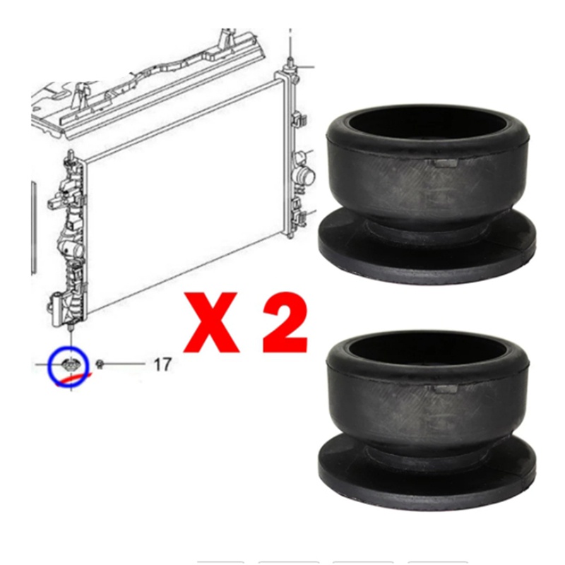 1 cặp Bụi cao su gắn bộ tản nhiệt dưới cho HONDA CRV 1-4 CIVIC EG EH EJ EK EM ACCORD FIT JAZZ ODYSSEY CITY Acura