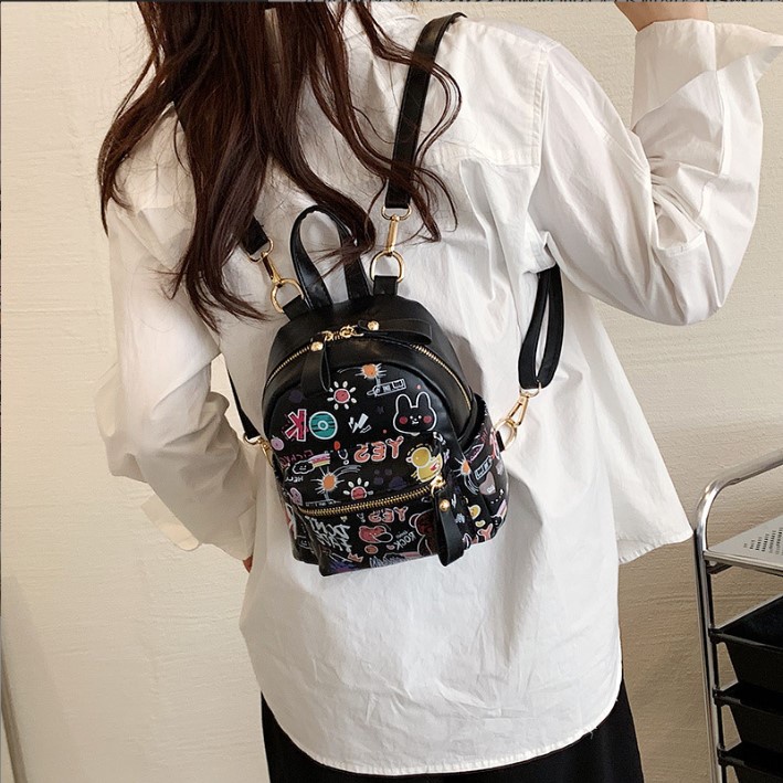 Ba lô nữ thời trang họa tiết so cute cực kì dễ thương Capucha BL10