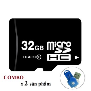 Bộ 2 thẻ nhớ 32gb micro sdhc oem class 10 - bảo hành 12 tháng đổi mới tặng đầu đọc thẻ