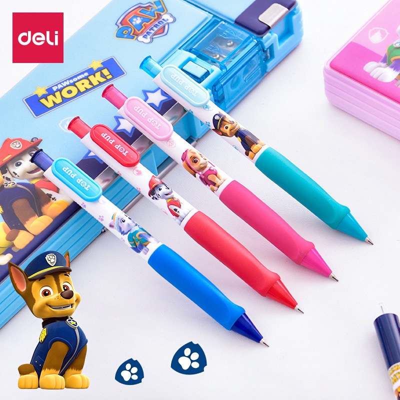 Bút chì kim bấm Deli ngòi 0.5-0.7mm - Họa tiết chó cứu hộ - S336/S338