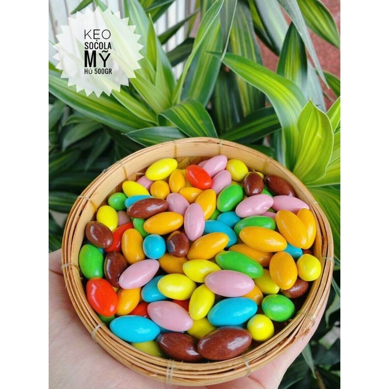 HỘP 500gr KẸO NHỘNG SOCOLA MỸ