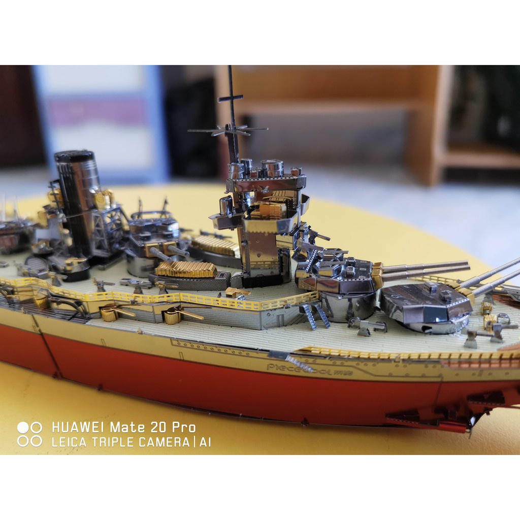 Chưa Ráp Mô Hình Thép 3D Piececool Tàu Chiến Thiết Giáp Hạm Hải Quân Nhật Bản Fuso Battleship
