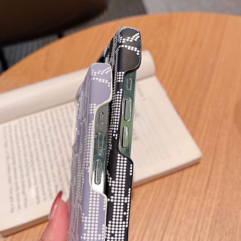 Ốp Điện Thoại Da Thời Trang Cho iPhone14Max 13promax 12 11 xsmax xr xs