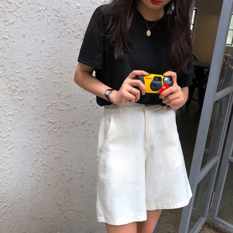 Áo thun BH dệt kim ngắn tay thời trang mùa hè cao cấp cho nữ