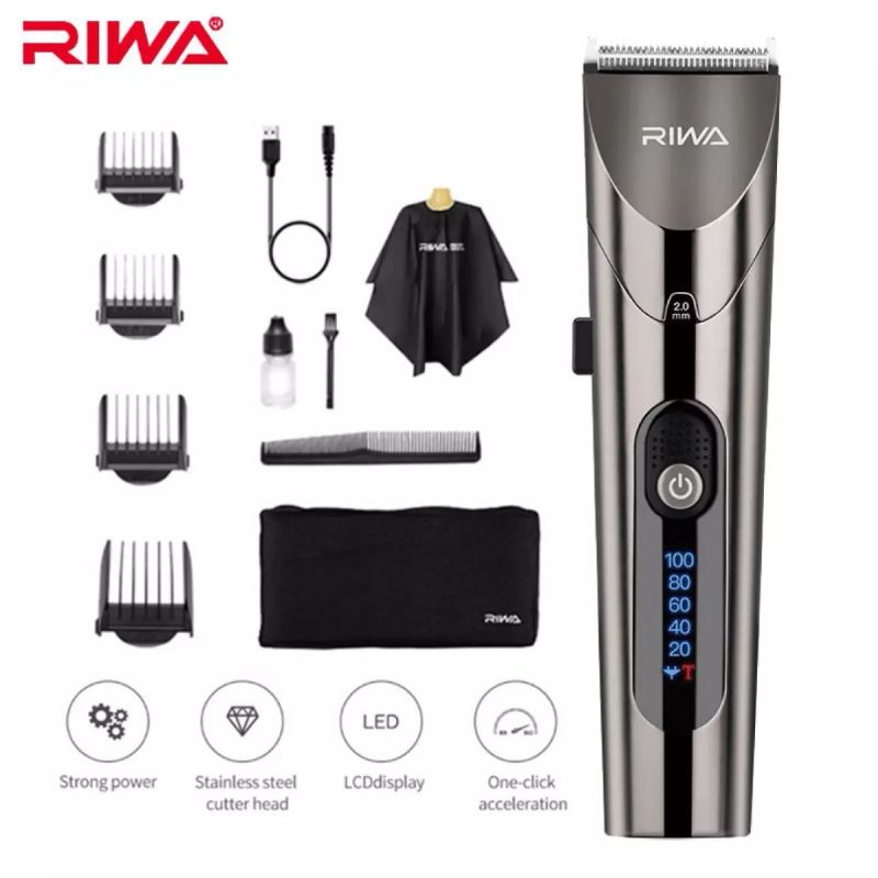 Tông đơ cắt tóc RIWA RE-6305 có chế độ tubo công xuất cao