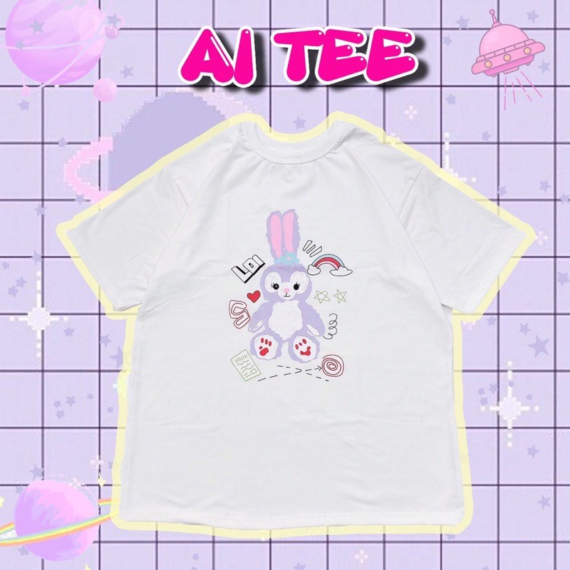 Áo Thun Unisex Form Rộng Thỏ Loi Kèm Hình Thật
