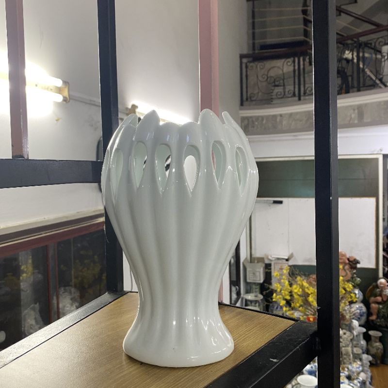 Bình, Lọ hoa hình bàn tay phật. Lọ cắm hoa gốm sứ hàng chính hãng Bát Tràng Việt Nam