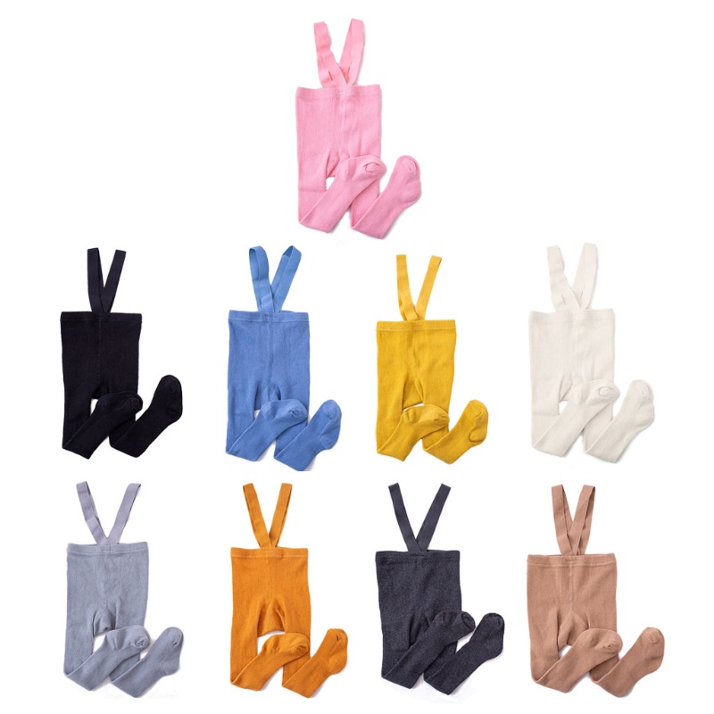 Quần Tất Cotton Màu Trơn Dễ Thương Cho Bé Gái