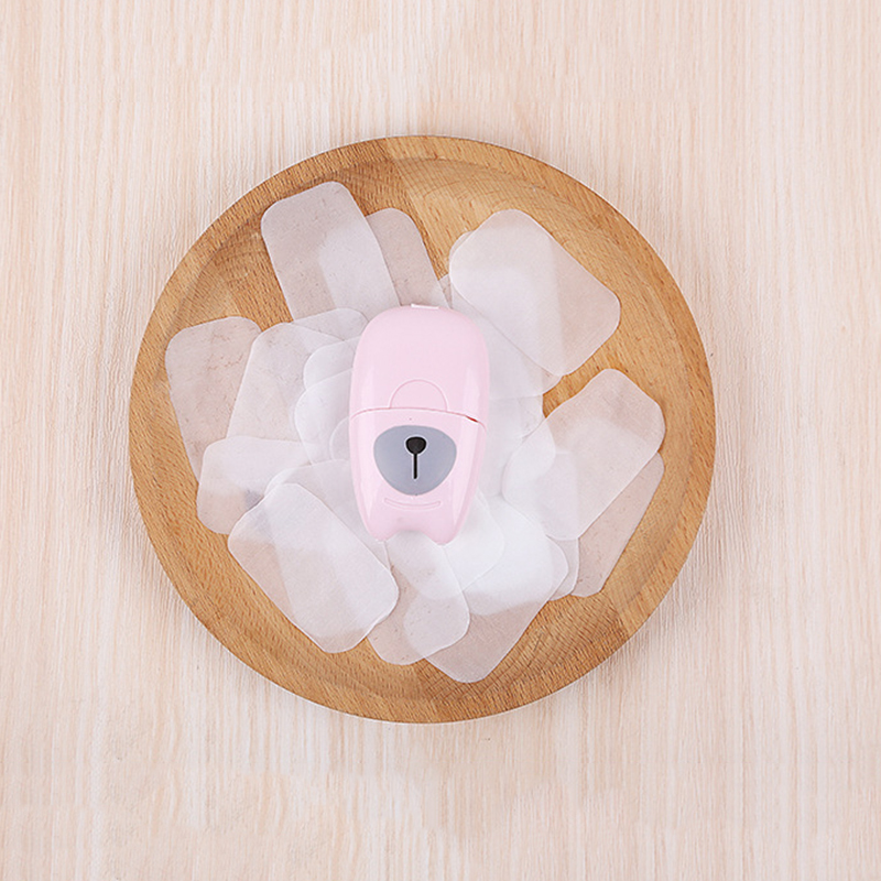 Set 50 Xà Phòng Giấy Mini Dùng Một Lần Tiện Dụng Khi Đi Du Lịch