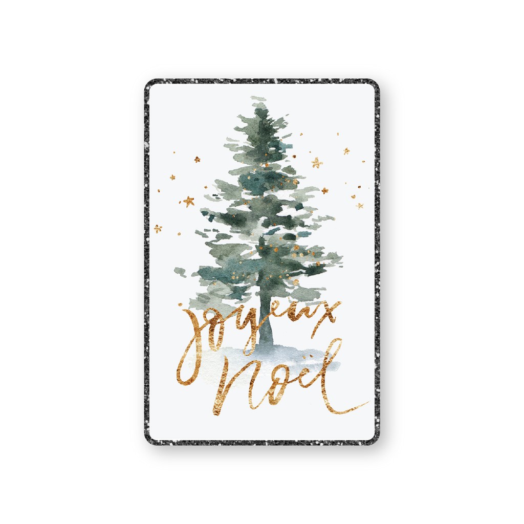 Postcard card ghi lời chúc, thiệp Joyeux Noel (Christmas)