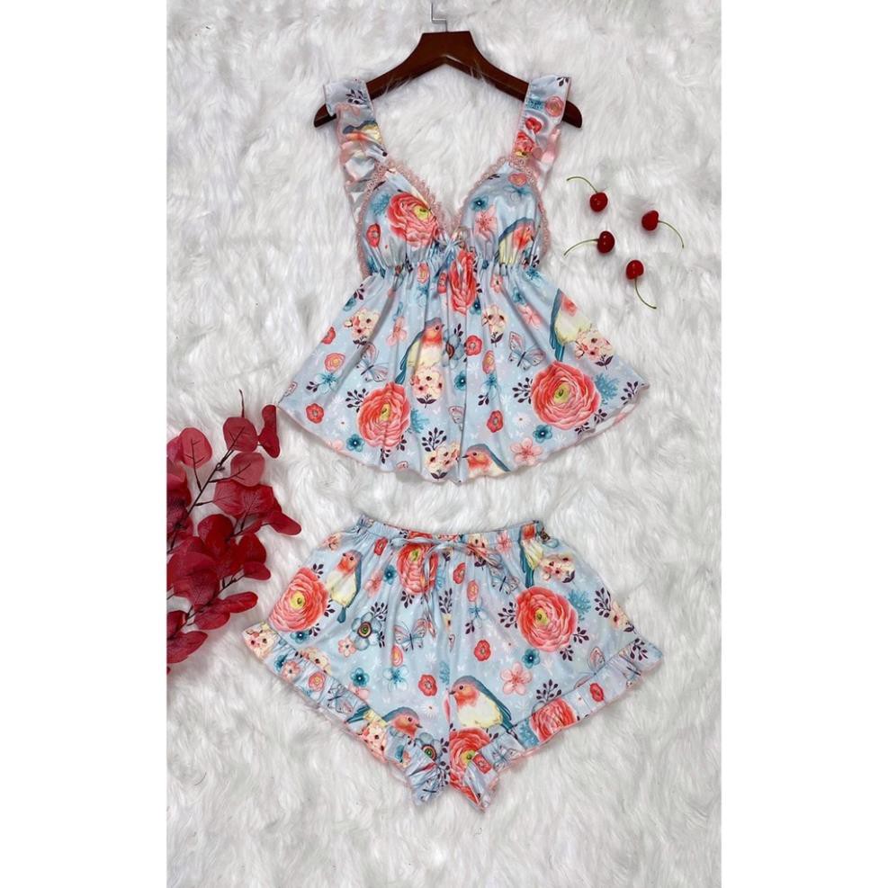 Đồ Ngủ Sexy Nữ Phi Lụa - Bộ Đồ Ngủ Phi Lụa 40-60kg Quyến Rủ - Vải Mịn Mát Kiểu Dáng Hiện Đại - Đẹp ít nhăn | Hân Fahion | BigBuy360 - bigbuy360.vn