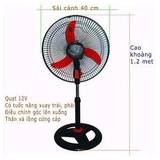 COMBO HAI CÂY QUẠT ĐỨNG 12V