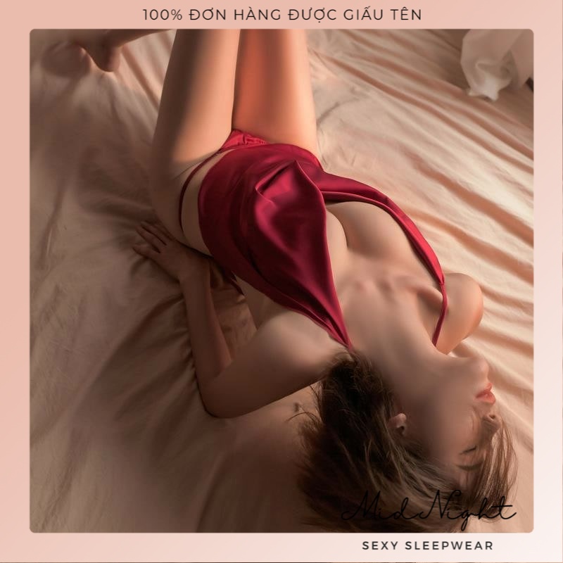 Váy Ngủ Sexy Có Dây Thắt Eo Lụa Satin Gợi Cảm Cho Cô Nàng Nóng Bỏng - Bộ Đồ Ngủ Đồ Lót Khiêu Gợi Cho Nàng Mid Night Sexy | BigBuy360 - bigbuy360.vn