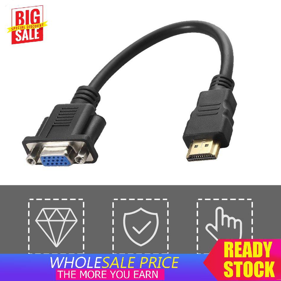 Cáp Chuyển Đổi Hdmi-Compatible Male Sang Vga D-Sub 15 Pins Female Video Av