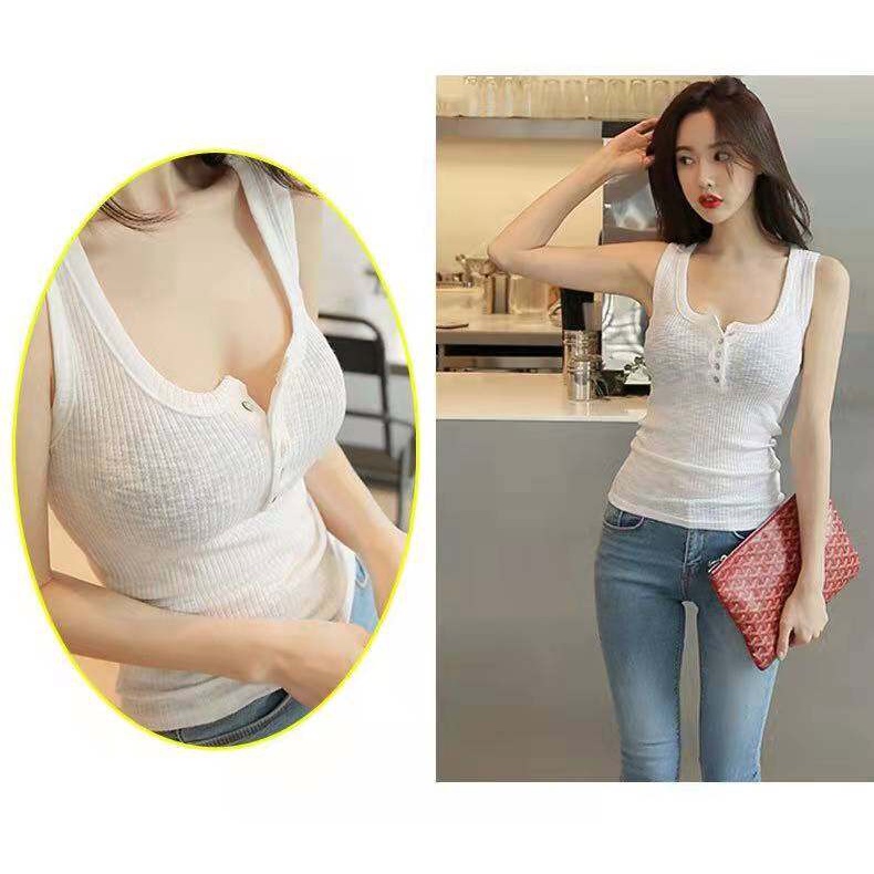 Áo Hai Dây Dáng Ôm Thời Trang Mùa Hè Quyến Rũ Cho Nữ