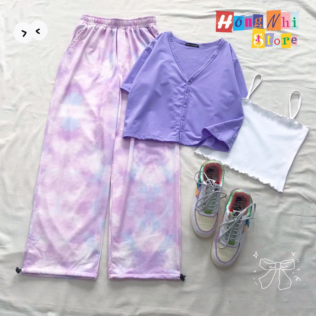 Áo Croptop Cổ Tim Nút Gài Tay Ngắn Oversize Ulzzang - MM