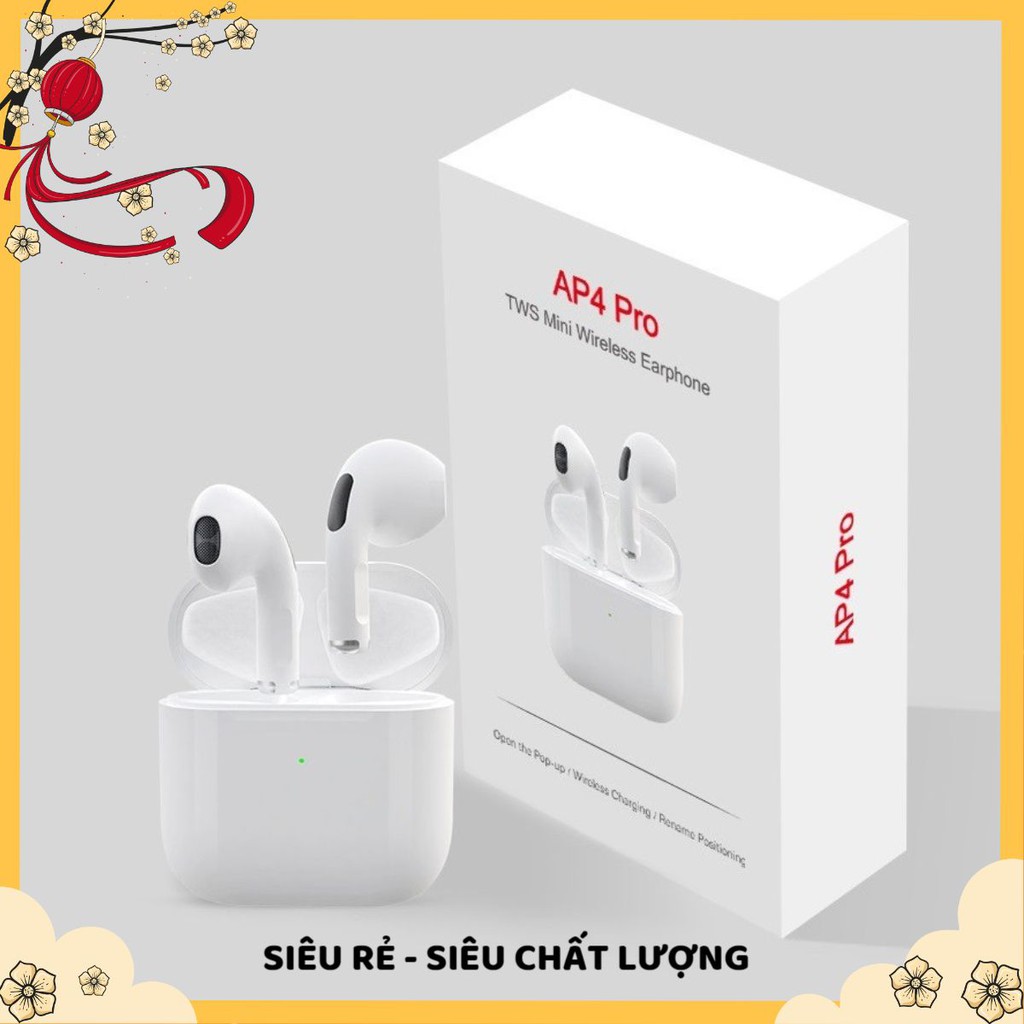 Tai nghe Bluetooth Không Dây Pro 4 Nhét Tai, Đẹp như Airpod Pro mendy.shop01