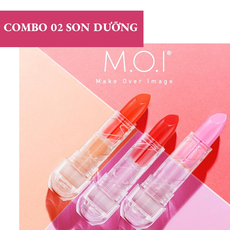 MOI Combo 2 Son dưỡng Magic Lips - 3 màu