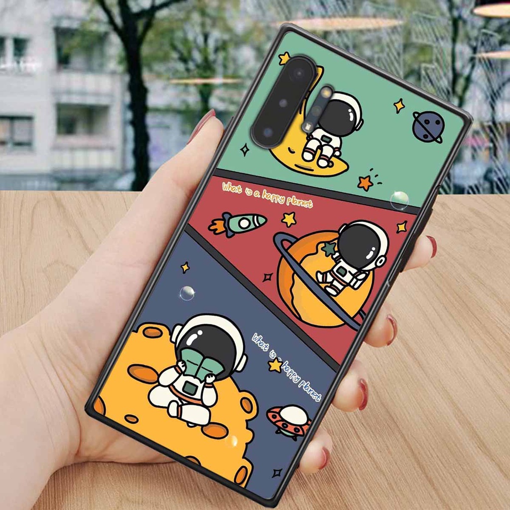 Ốp Samsung Note 10 / Note 10 Plus / Note 10+ in hình vũ trụ, phi hành gia bầu trời cute dễ thương