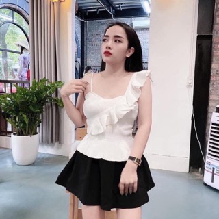 Free ship_Áo lệch vai bèo chất lụa