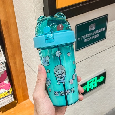 Bình nước tai gấu 2 ngăn phong cách sáng tạo