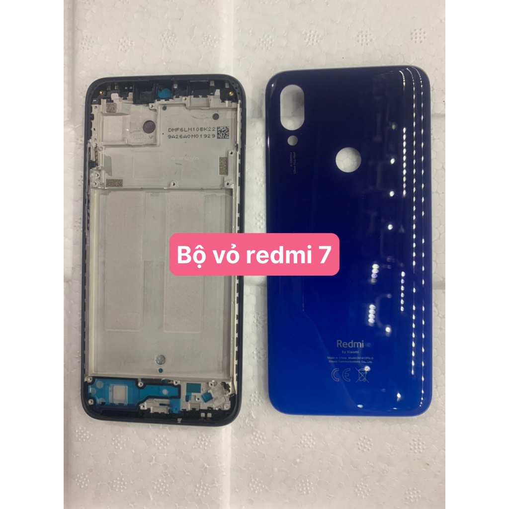 BỘ VỎ/ KHUNG XƯƠNG/ KÍNH LƯNG  ZIN MỚI ĐIỆN THOẠI XIAOMI REDMI 7-XIAOMI