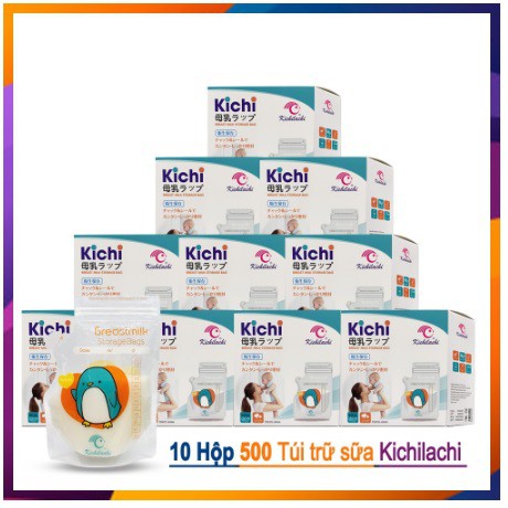 Sỉ 10 hộp túi trữ sữa Kichilachi