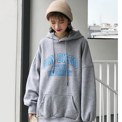 Áo hoodie in họa tiết chữ tiếng Anh phong cách Hàn Quốc cho nữ | BigBuy360 - bigbuy360.vn