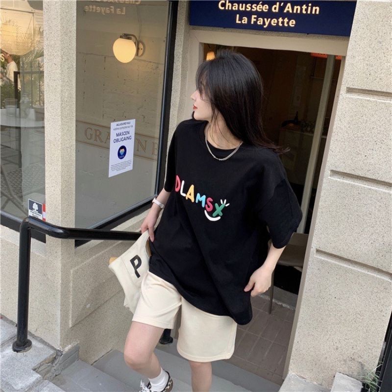 Áo thun tay lỡ unisex Dlamsx