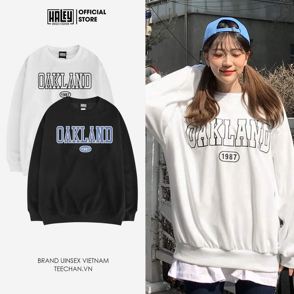 Áo Sweater Nam Nữ unisex HALEY Darland phong cách Hàn Quốc cá tính, Chất nỉ bông đẹp mã HD219 Áo Nỉ Nam Nữ | BigBuy360 - bigbuy360.vn