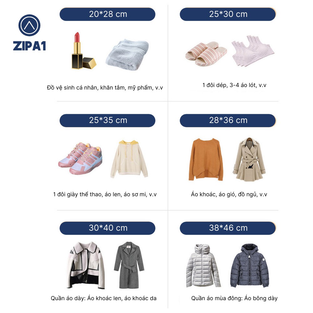 10 Túi zip lụa kéo 2 MẶT NHÁM A1005 - Túi zip đựng quần áo Zip A1