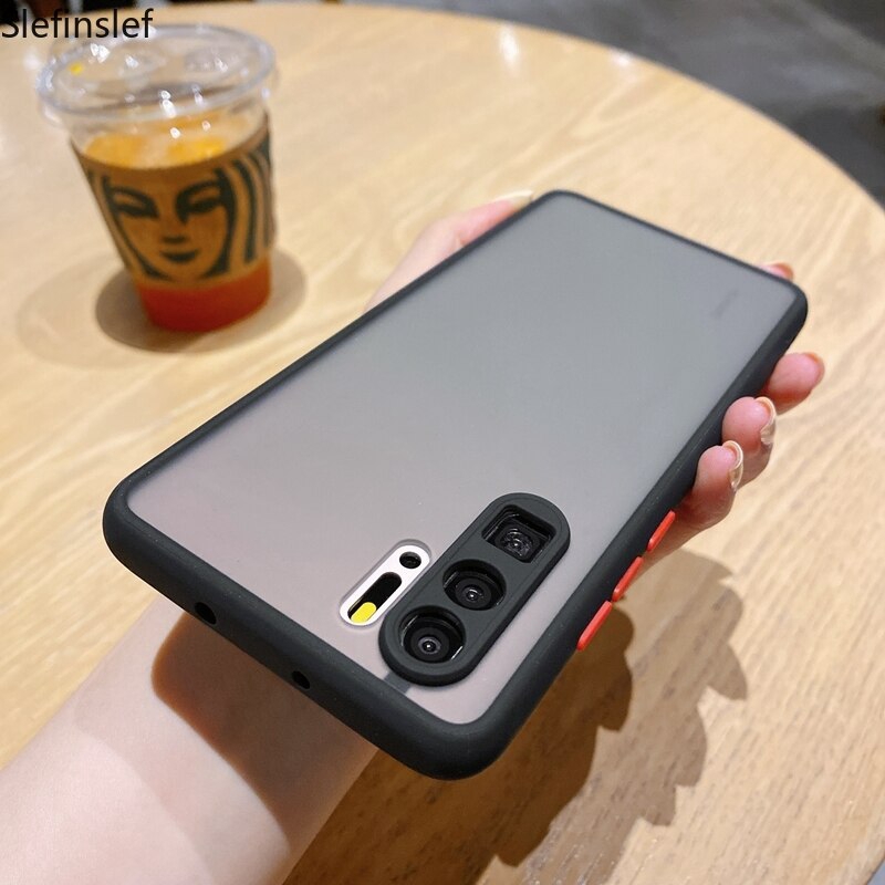 Mờ / Matte Ốp Điện Thoại Cứng Nhám Trong Suốt Chống Sốc Bảo Vệ Camera Cho Huawei P30 P40 Pro Nova 2i 3i 4e 5t 6se 7i 7se 7 Pro