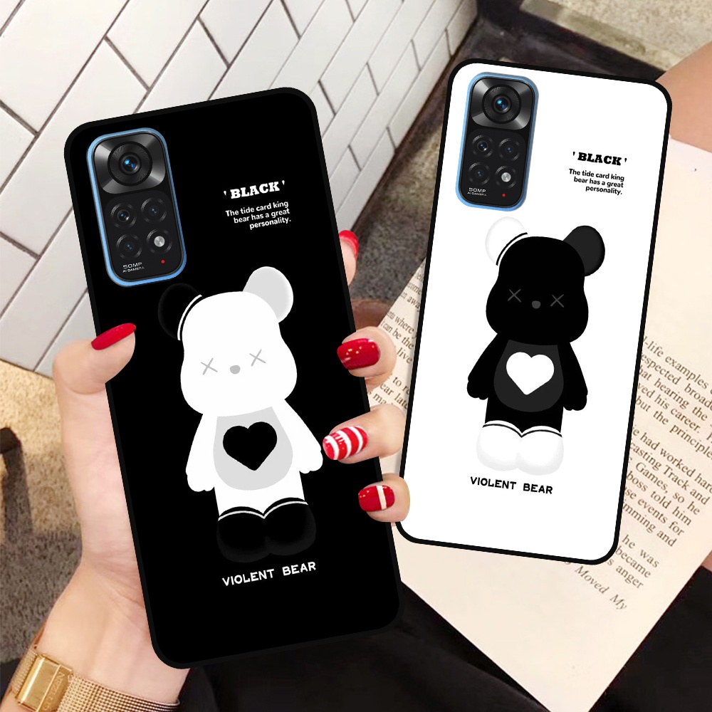 Ốp Xiaomi Redmi Note 11 4G/5G - Note 11s - Note 11 Pro - Note 11 Pro China in hình họa tiết Mountain, Be@rbrick dễ thươn