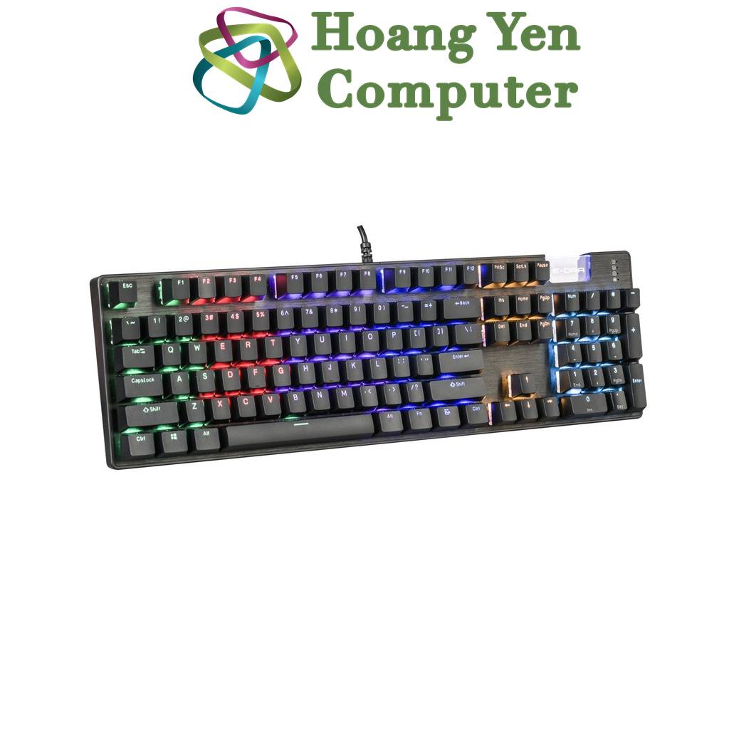 Bàn Phím Cơ E-Dra EK312 LED Rainbow  - BH 2 Năm Chính Hãng - Hoàng Yến Computer