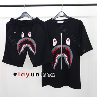 Áo thun tay lỡ Bape - Bape shark tee