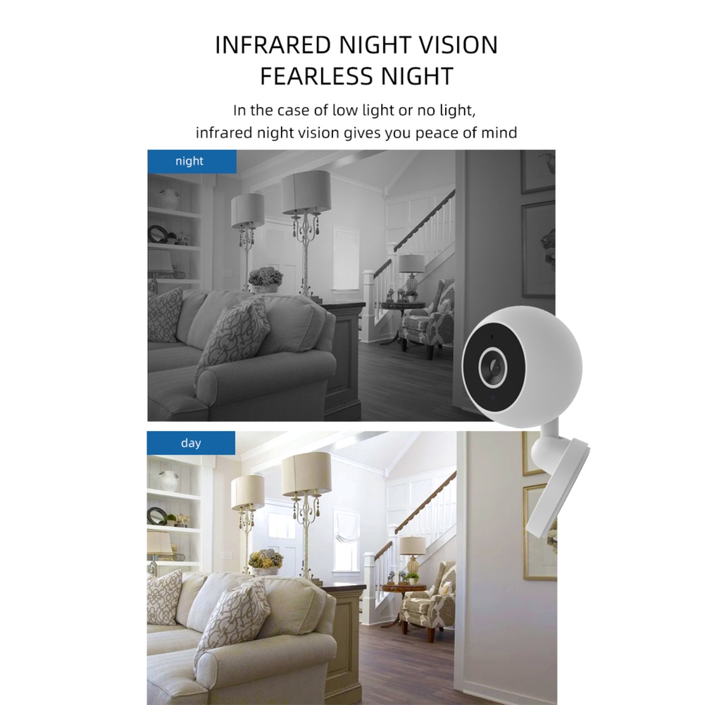 Camera Thông Minh Xoay 360 Độ IP01 A2 IP01 Kết Nối Wifi Không Dây Hỗ Trợ Tầm Nhìn Ban Đêm