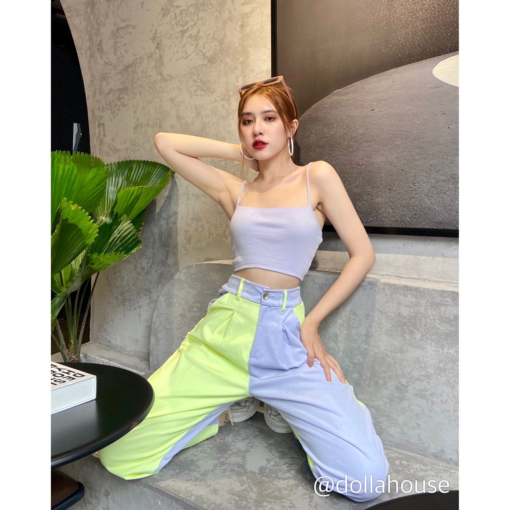 Tổng Hợp Quần Nhung Form Rộng Ống Suông Lưng Sau Có Thun FreeSize Phối Màu Thời Trang BlackPink ( Ảnh Thật ) DollaHouse