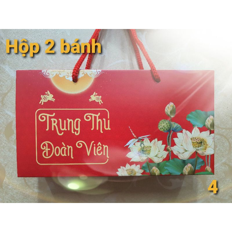 Hộp đựng 2 bánh trung thu 150g - 200g mới nhất