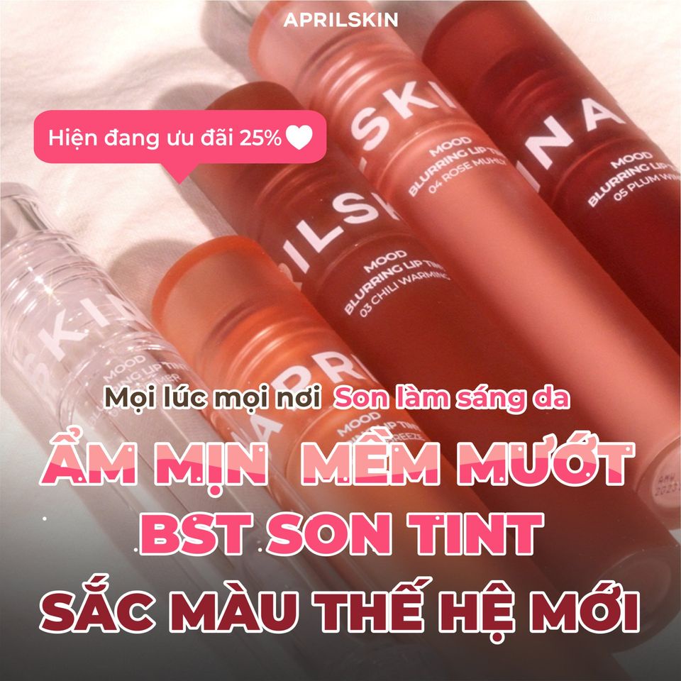 Son  APRILSKIN Cashmere Mood Blurring Lip Tint