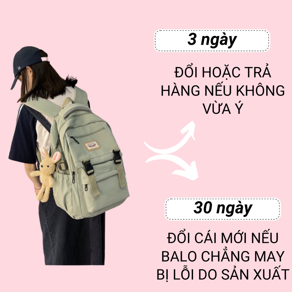 Balo nữ đi học cho học sinh sinh viên chứa laptop đến 15.6 inch G210 - BaloGigo