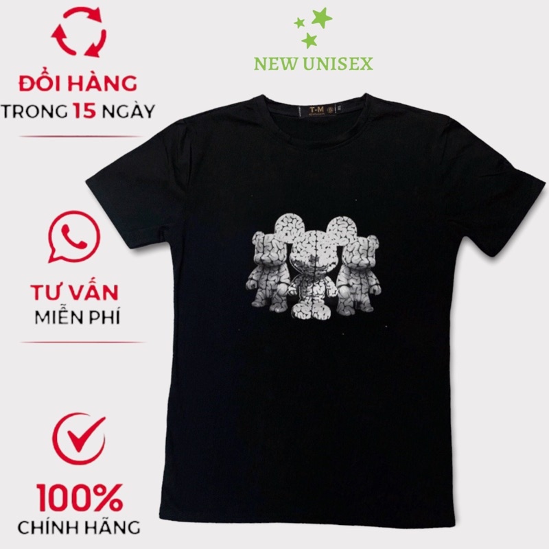 Áo Thun Nam Ngắn Tay Cổ Tròn 3 Chú Chuột Chất Cotton Form Rộng Mặc Mát [NEW UNISEX]