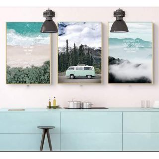 Bộ 3 tranh phong cảnh 40x60 kèm khung