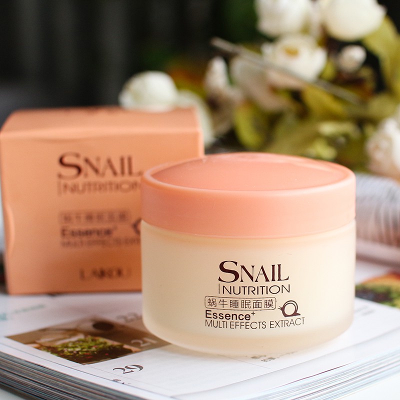 Mặt Nạ Ngủ LAIKOU Ốc Sên Dưỡng Ẩm Sáng Da 75g