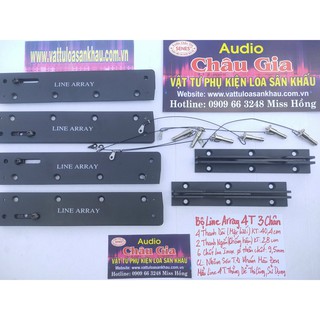Nẹp loa array, line array 4T 3 chân 1 bộ Audio Châu Gia