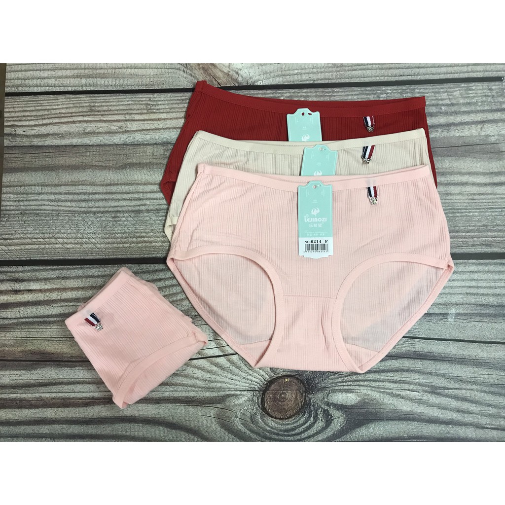 Combo 5 quần lót nữ co giãn, Quần sịp nữ gân tăm siêu thoáng mát