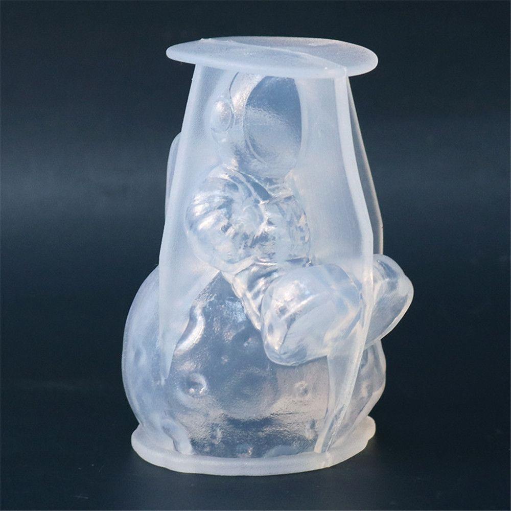 Khuôn Silicone Làm Bánh Hình Phi Hành Gia / Mặt Trăng Độc Đáo