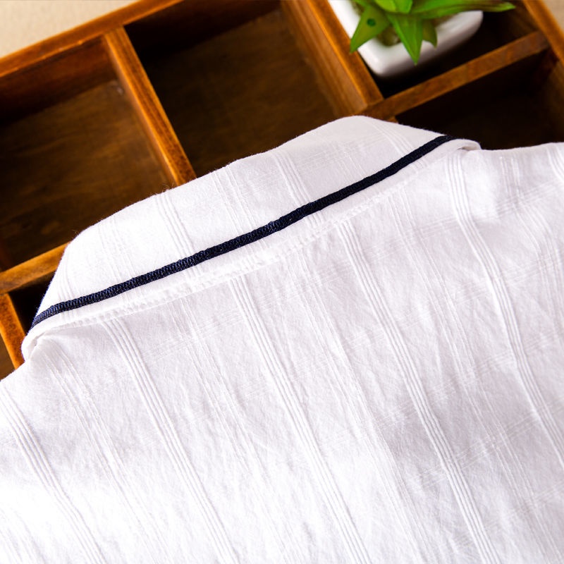 Áo Sơ Mi Trắng Tay Ngắn Phong Cách Hàn Quốc Thời Trang Cho Bé Gái